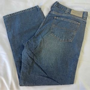 DKNY Straight Fit Performance Blue Jeans, Size 40x30